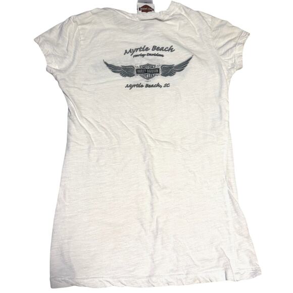 Harley Davidson Rose T-Shirt Size Small - Picture 3 of 3